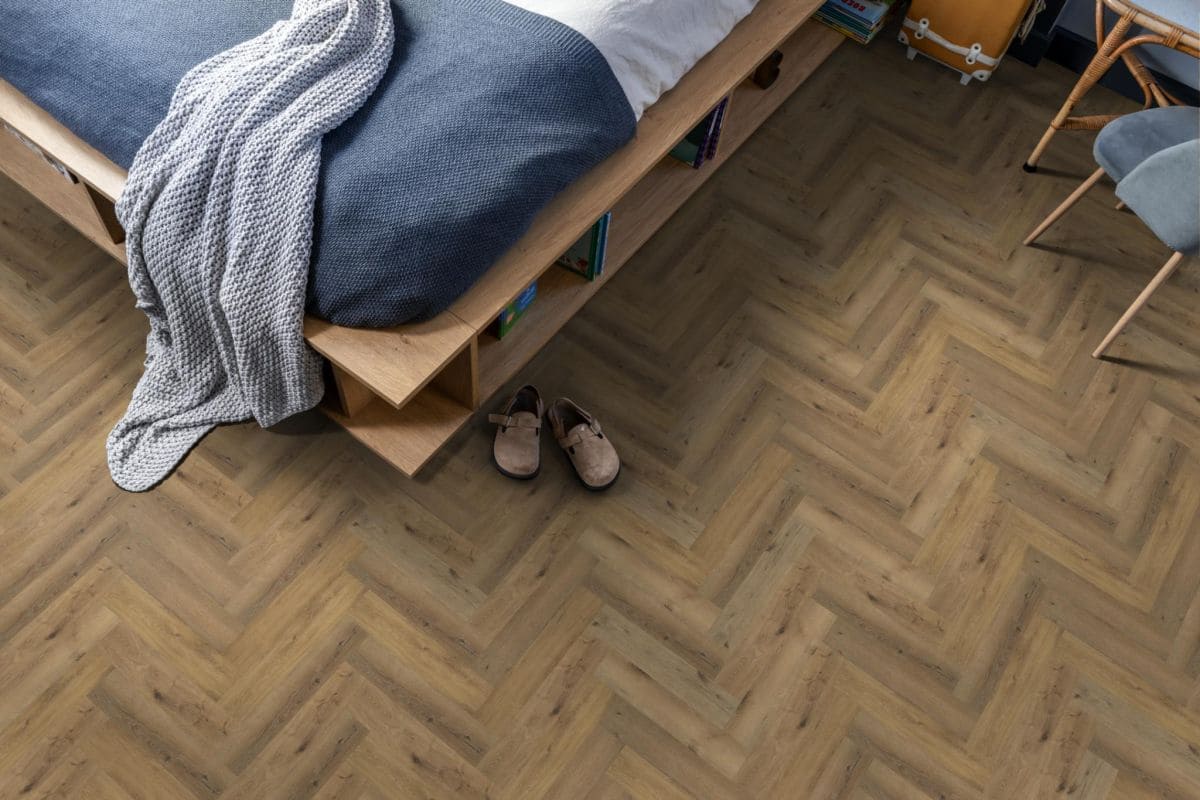 Spigato Herringbone SPC 7mm Dark Oak - imagine 4
