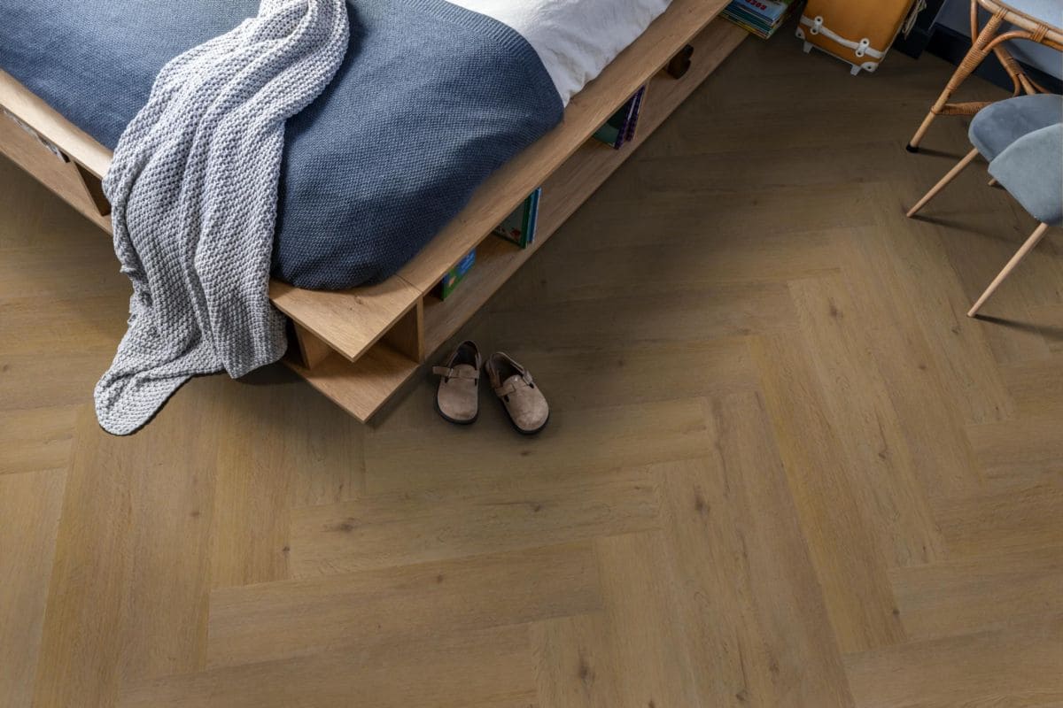 Spigato Vivero Herringbone 7mm SPC Dark Oak - imagine 4