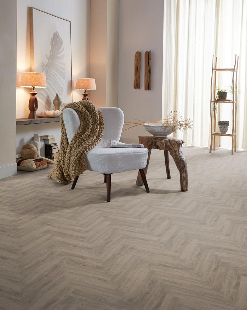 Spigato Herringbone SPC 7mm Smoky - imagine 3