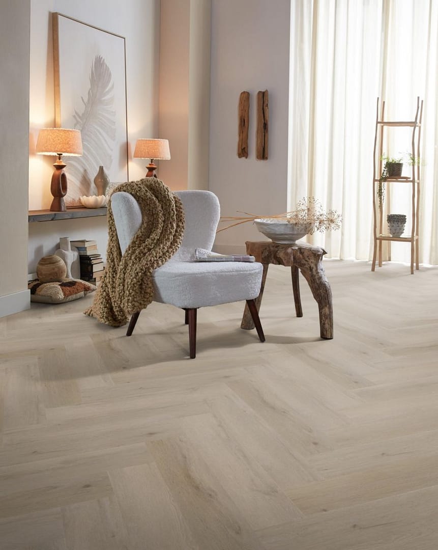 Spigato Vivero Herringbone 7mm SPC Light Oak - imagine 3
