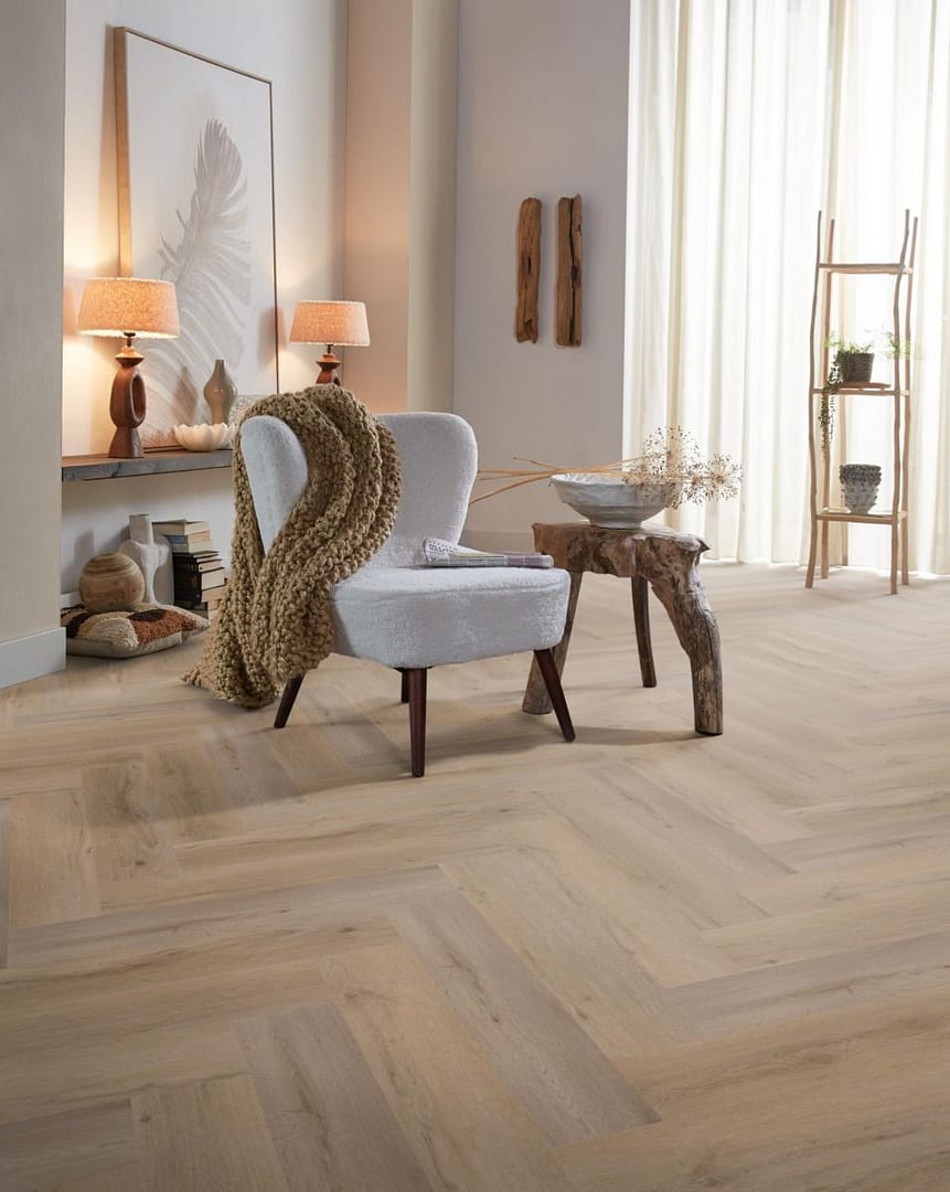 Spigato Vivero Herringbone 7mm SPC Smoky - imagine 3