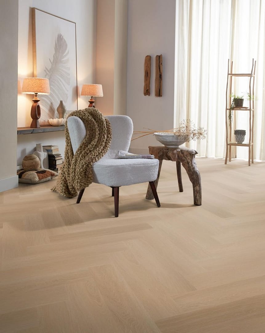 Spigato Estino Herringbone 7mm SPC Dark Oak - imagine 3
